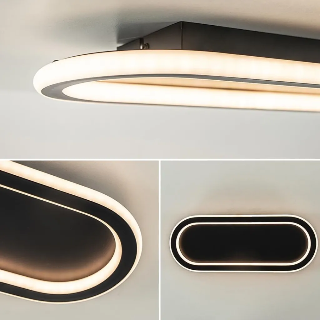 Straluma Plafondlamp Lois 40 zwart 3-switch dim> Plafondlampen|Wandlampen