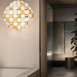 Straluma Plafondlamp Mida amber 67cm></noscript> Wandlampen|Halverlichting