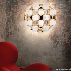 Straluma Plafondlamp Mida 50cm gold></noscript> Plafonnières|Slaapkamerlampen