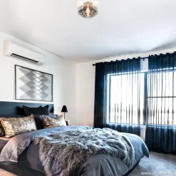 Straluma Plafondlamp nikkel + smoke glas><noscript><img width=