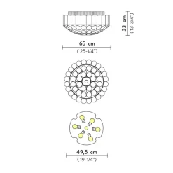 Straluma Plafondlamp Odeon 65 gold><noscript><img width=