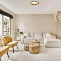 Straluma Plafondlamp Oro 35cm zwart/matgoud><noscript><img width=