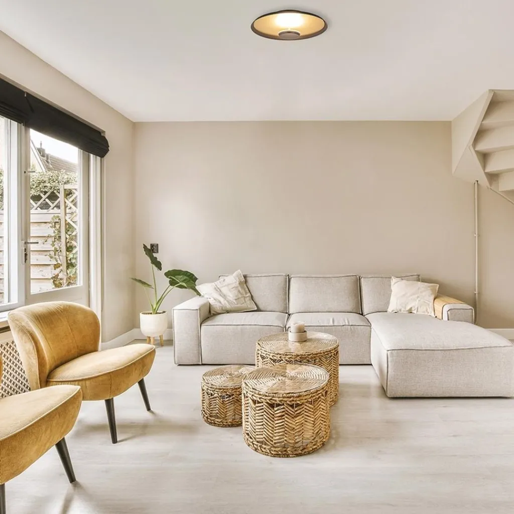 Straluma Plafondlamp Oro 35cm zwart/matgoud> Plafondlampen|Plafonnières