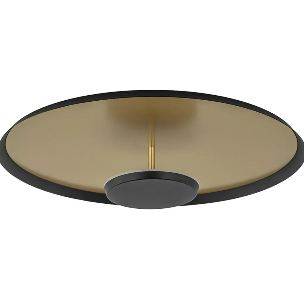 Straluma Plafondlamp Oro 45cm zwart/matgoud> Plafondlampen|Plafonnières