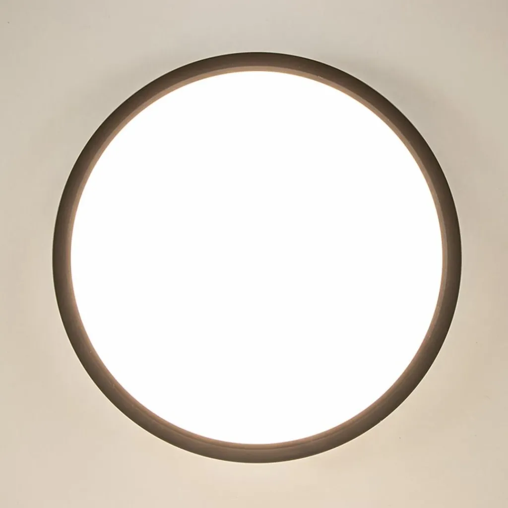 Straluma Plafondlamp Piatto 30 zwart + bew.sensor> Plafondlampen|Plafonnières