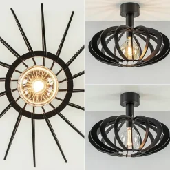 Straluma Plafondlamp Plywood zwart hout></noscript> Keukenverlichting|Plafondlampen