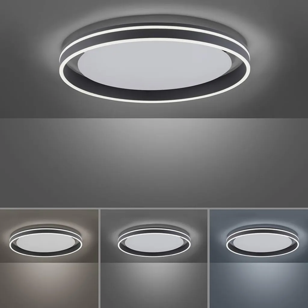 Straluma Plafondlamp Q-Vito 59 zwart smart+remote> Plafondlampen|Smart lampen