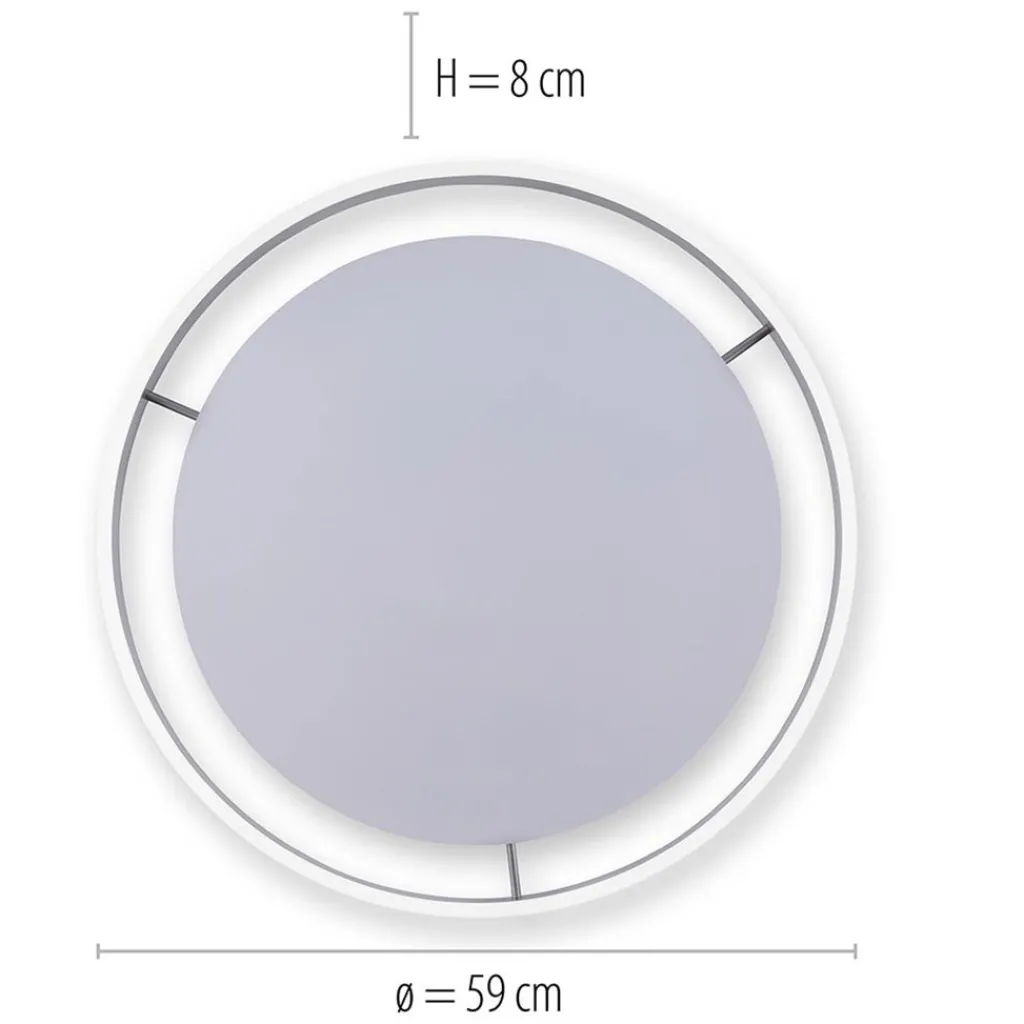 Straluma Plafondlamp Q-Vito 59 zwart smart+remote> Plafondlampen|Smart lampen