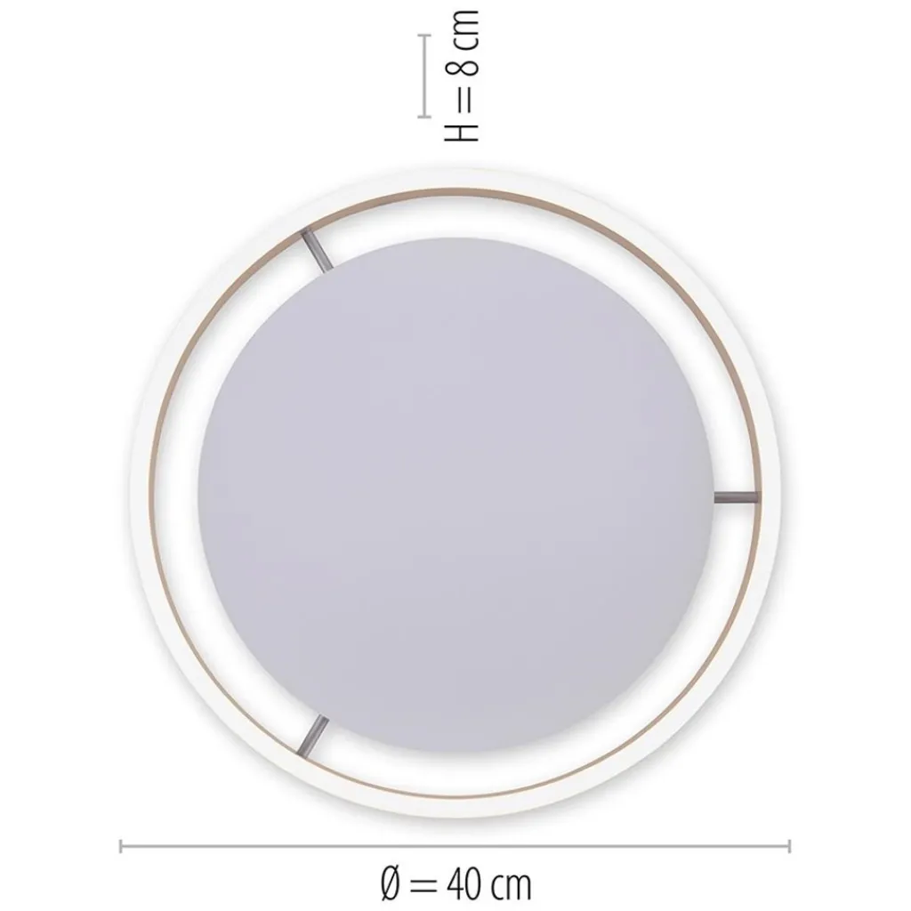 Straluma Plafondlamp Q-Vito 40cm matgoud smart + remote> Plafondlampen|Smart lampen