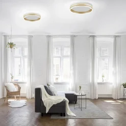 Straluma Plafondlamp Q-Vito 40cm matgoud smart + remote><noscript><img width=