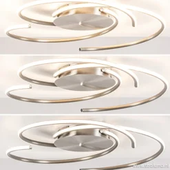 Straluma Plafondlamp Reverso nikkel 3-switchdim> Plafondlampen|Plafonnières