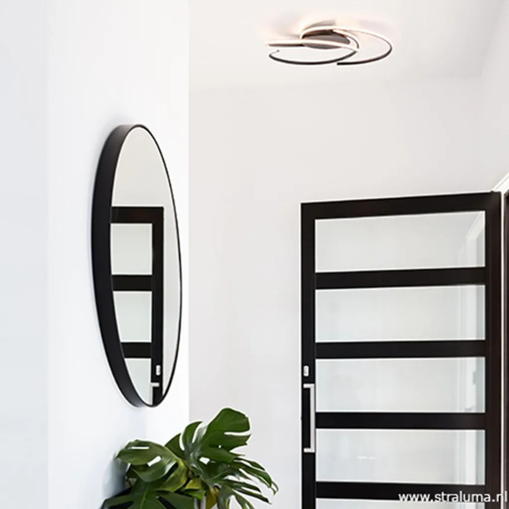 Straluma Plafondlamp Reverso zwart 3-switchdim> Plafondlampen|Plafonnières