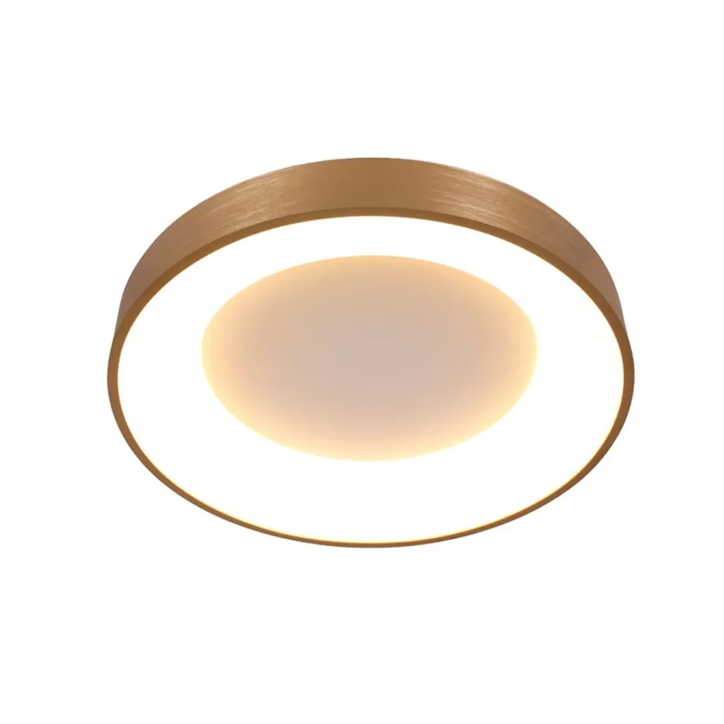 Straluma Plafondlamp Ringlede 38cm matgoud> Plafondlampen|Plafonnières