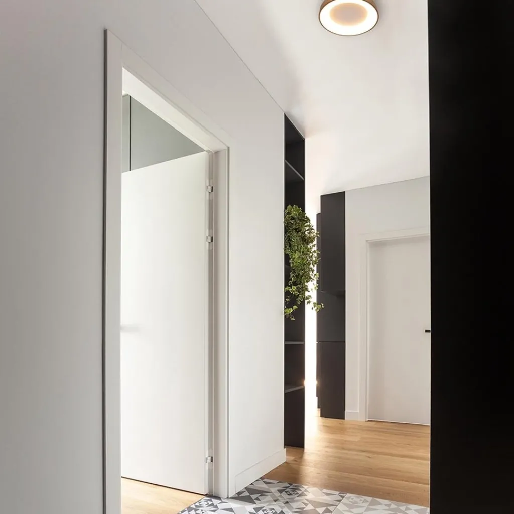 Straluma Plafondlamp Ringlede 38cm matgoud> Plafondlampen|Plafonnières