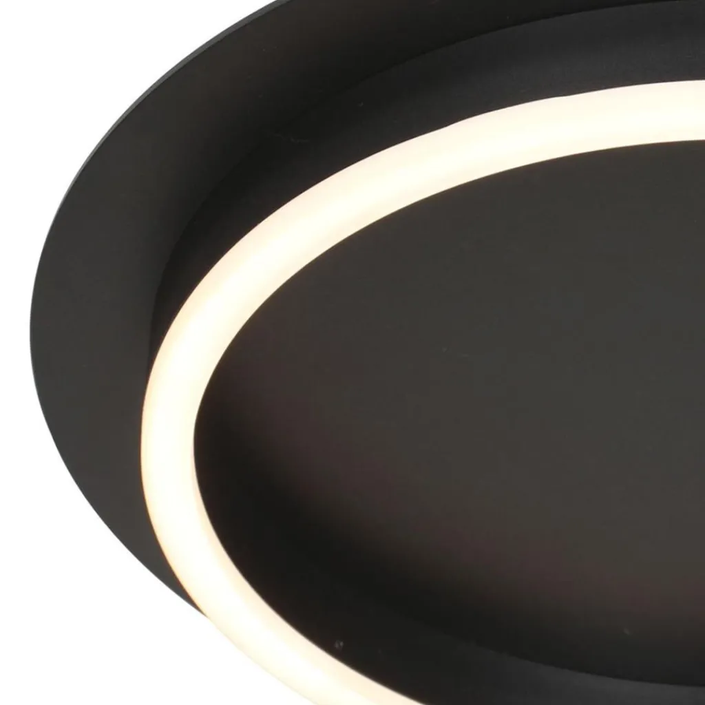 Straluma Plafondlamp Ringlux zwart> Plafondlampen|Plafonnières