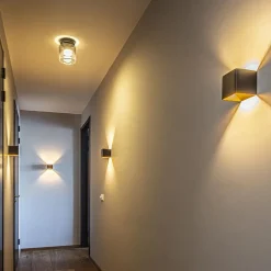 Straluma Plafondlamp Salerno zwart/smoke glas><noscript><img width=