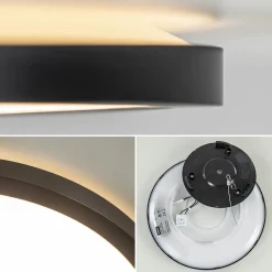 Straluma Plafondlamp Tuco 25cm zwart><noscript><img width=