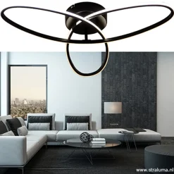 Straluma Plafondlamp 3-v eclips zwart 3-st.dimb.></noscript> Plafondlampen|Plafonnières