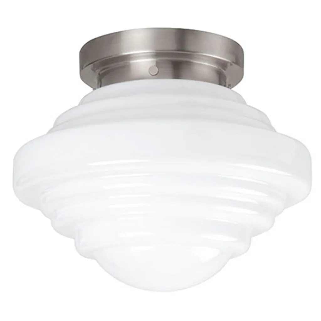 Straluma Plafondlamp York art deco opaal glas> Plafonnières|Woonkamerlampen