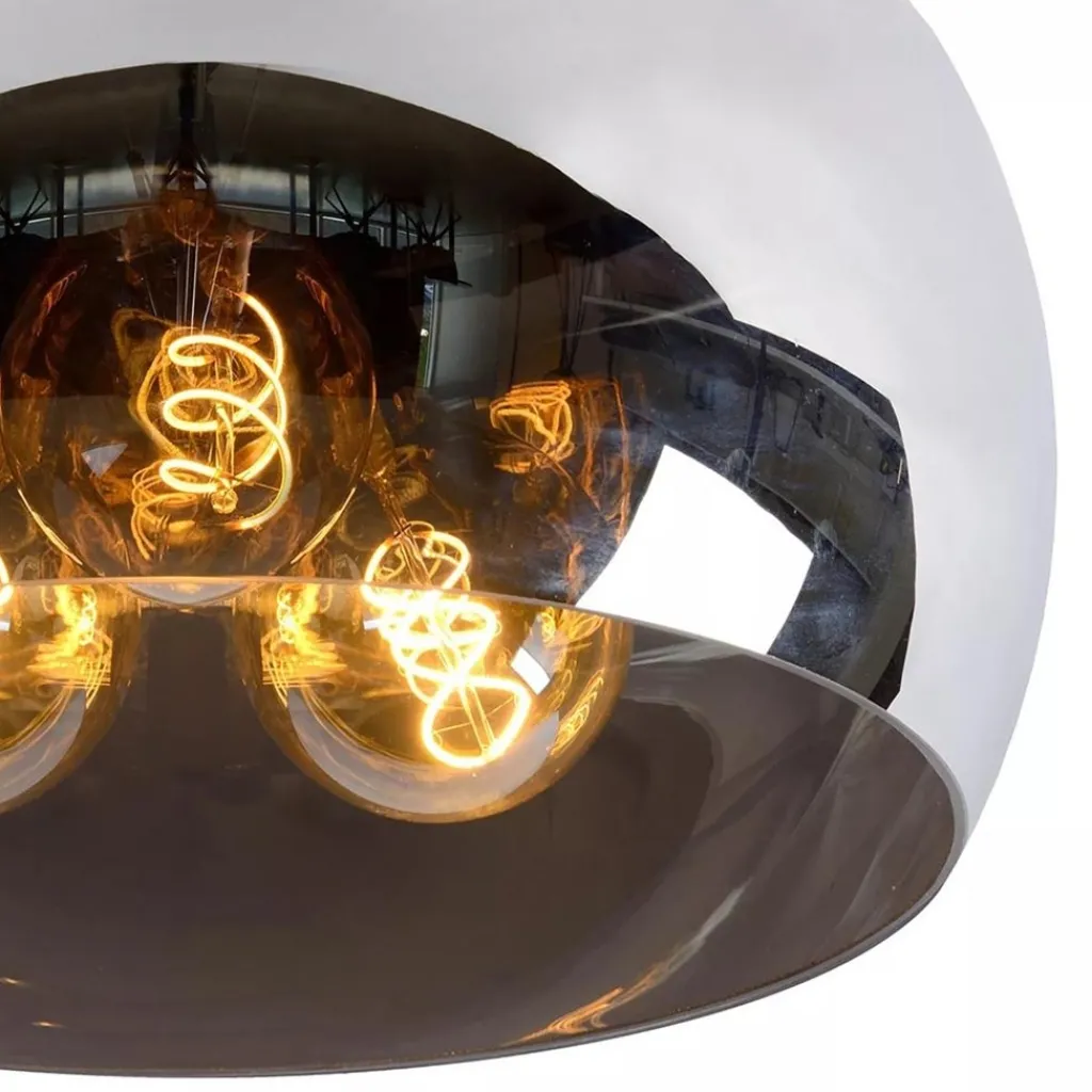 Straluma Plafondlamp zwart + smoke glas 40cm> Plafondlampen|Luxe Verlichting