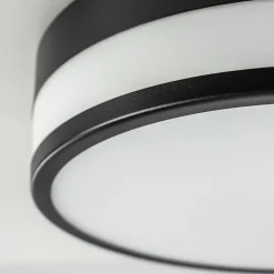 Straluma Plafondlamp zwart opaal glas 3-step dim><noscript><img width=