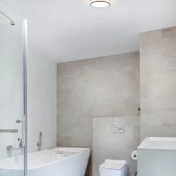 Straluma Plafondlamp zwart opaal glas 3-step dim><noscript><img width=