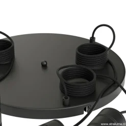 Straluma Plafondplaat 3-l rond 40cm zwart excl.lb><noscript><img width=