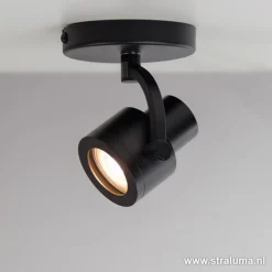Straluma Plafondspot Alto 1l zwart gu10> Plafondlampen|Opbouwspots
