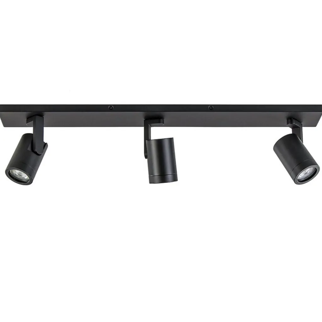 Straluma Plafondspot balk 3-lichts zwart ex.gu10> Opbouwspots|Keukenverlichting