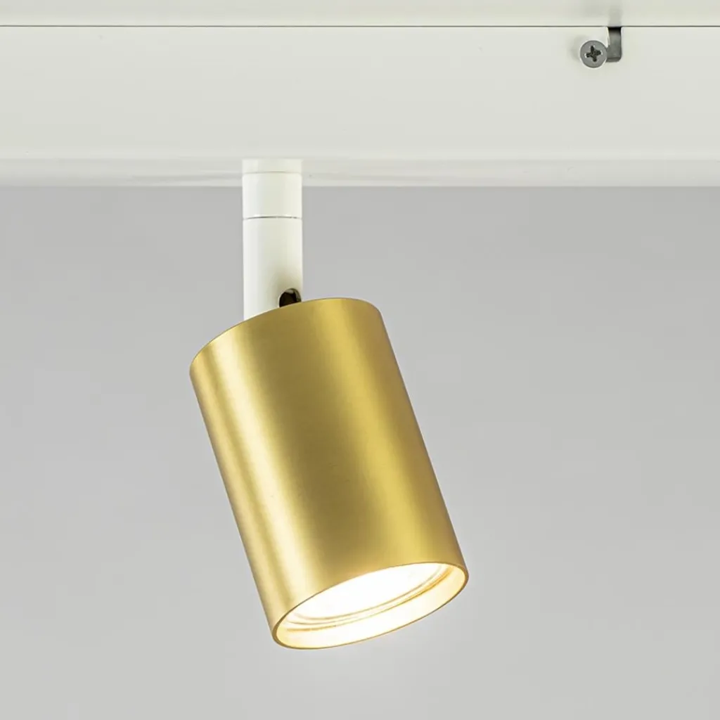 Straluma Plafondspot Bounce 4L balk wit/matgoud> Plafondlampen|Opbouwspots