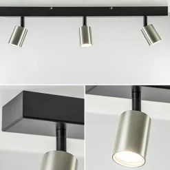 Straluma Plafondspot Bounce 3L 70cm zwart/rvs><noscript><img width=