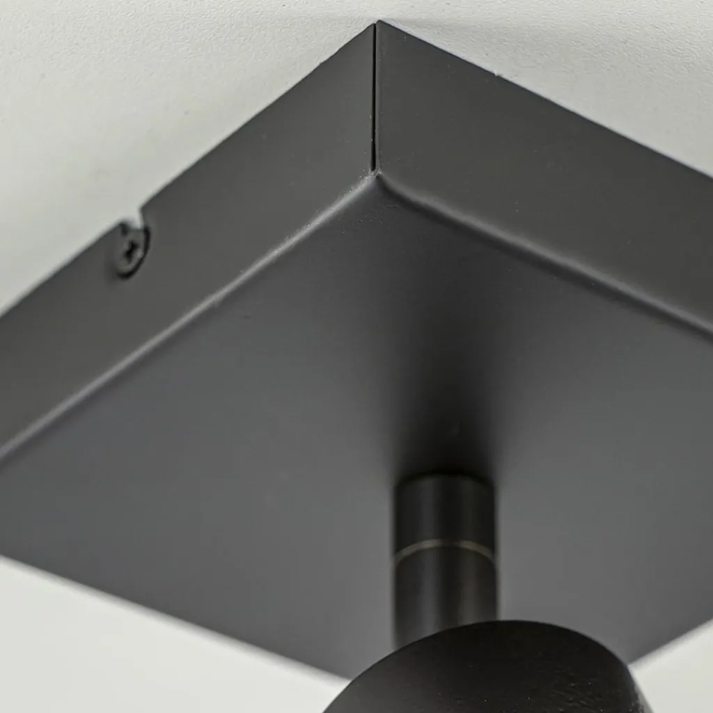 Straluma Plafondspot Bounce 1L zwart> Plafondlampen|Opbouwspots