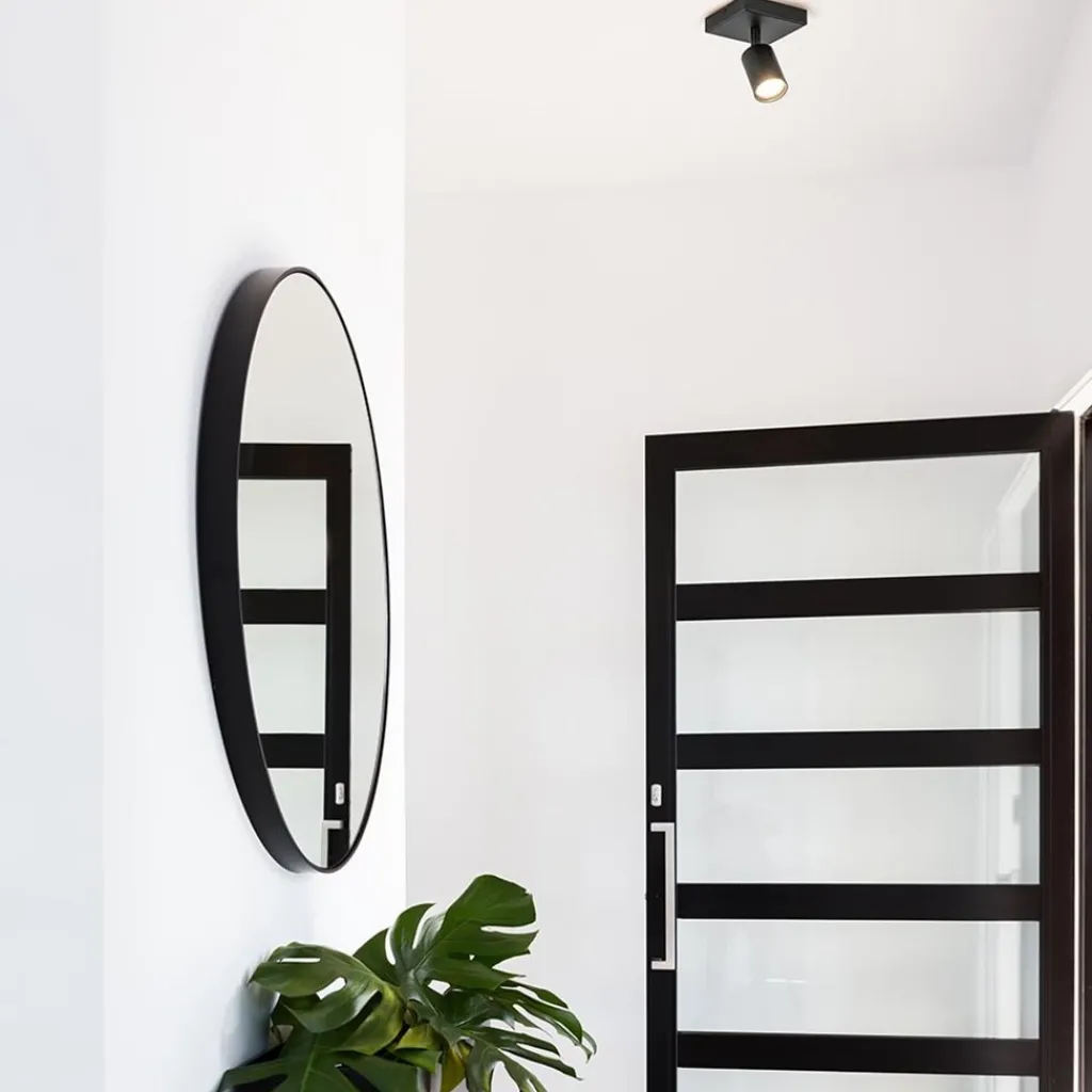 Straluma Plafondspot Bounce 1L zwart> Plafondlampen|Opbouwspots