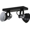 Straluma Plafondspot Brooklyn 2l zwart industrieel> Plafondlampen|Opbouwspots