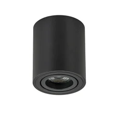 Straluma Plafondspot cilinder zwart verstelbaar gu10> Opbouwspots|Woonkamerlampen