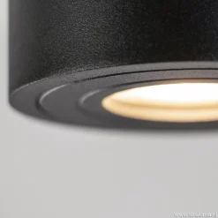 Straluma Plafondspot cilinder zwart gu10 IP44><noscript><img width=