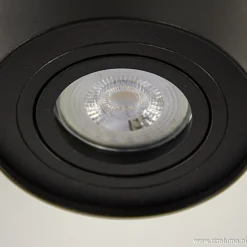 Straluma *Plafondspot cilinder zwart verstelbaar></noscript> Opbouwspots|Woonkamerlampen