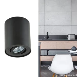 Straluma *Plafondspot cilinder zwart verstelbaar></noscript> Opbouwspots|Woonkamerlampen