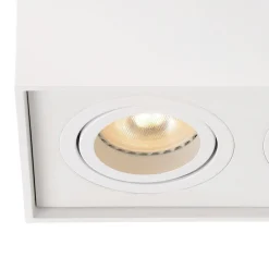 Straluma Plafondspot dubbel box wit gu10><noscript><img width=