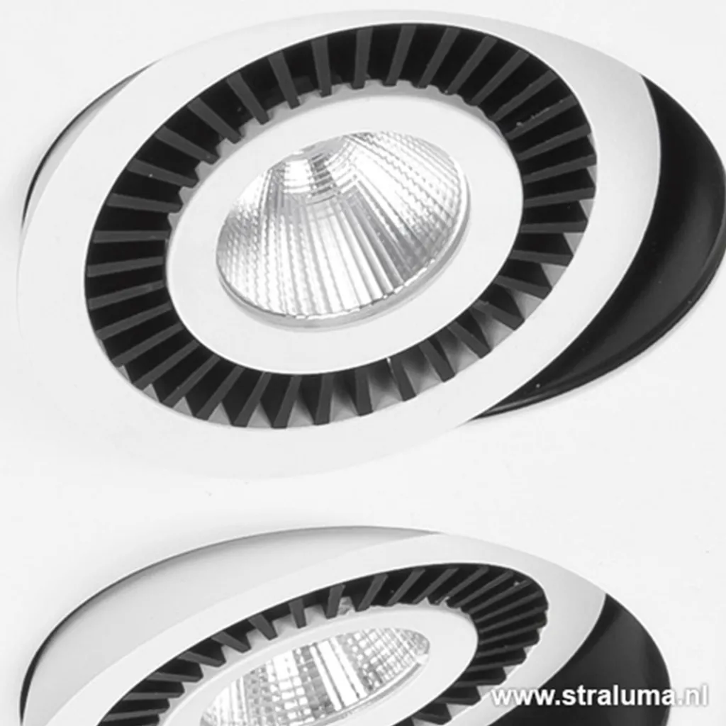 Straluma Plafondspot Eye 4L wit/zwart 3000k> Plafondlampen|Opbouwspots