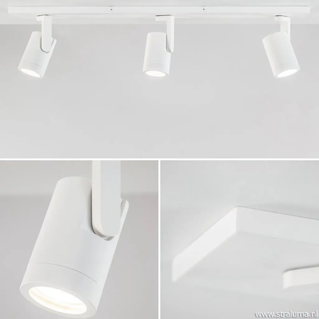 Straluma Plafondspot Halo 3L balk wit> Opbouwspots|Keukenverlichting