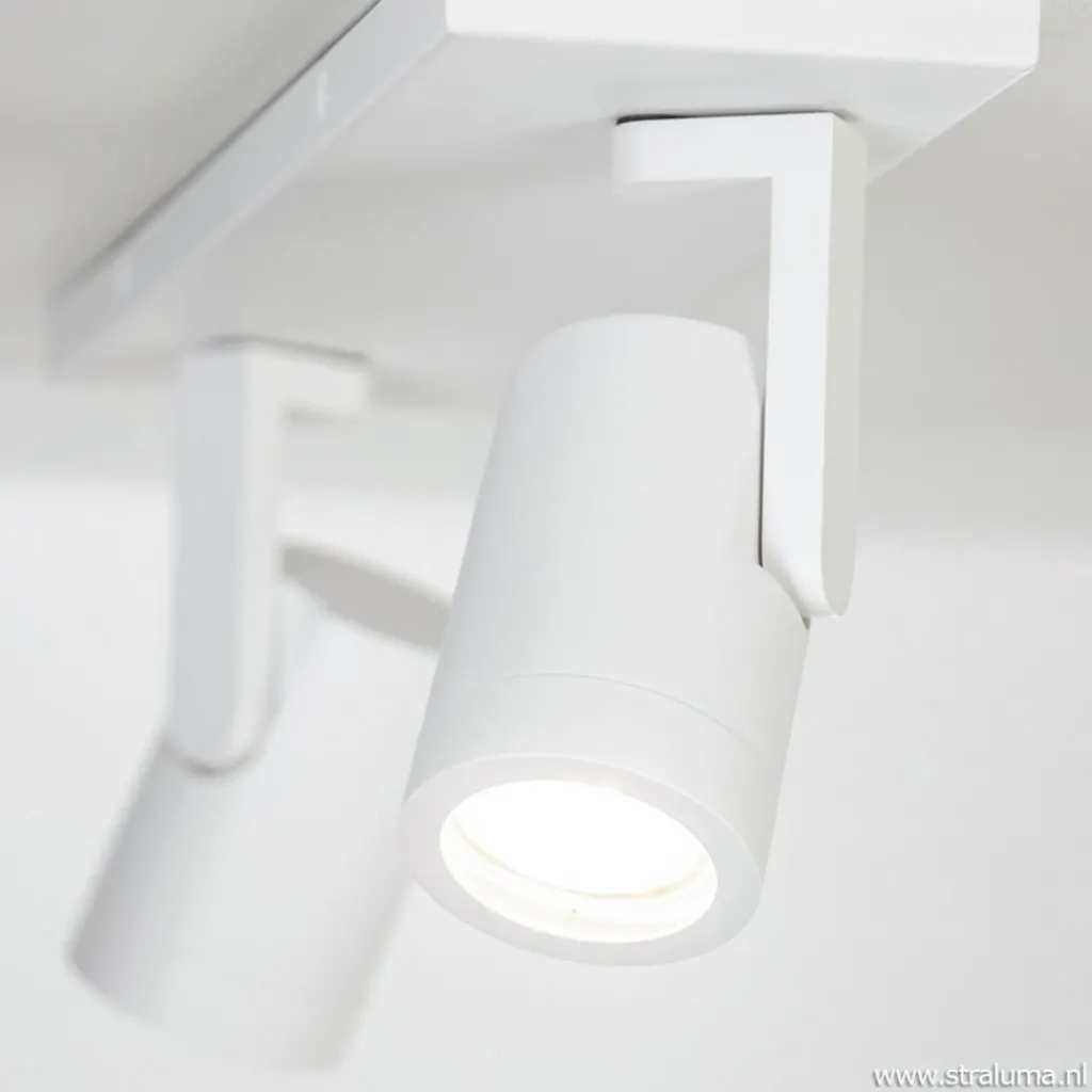 Straluma Plafondspot Halo 2L op balk wit> Opbouwspots|Keukenverlichting