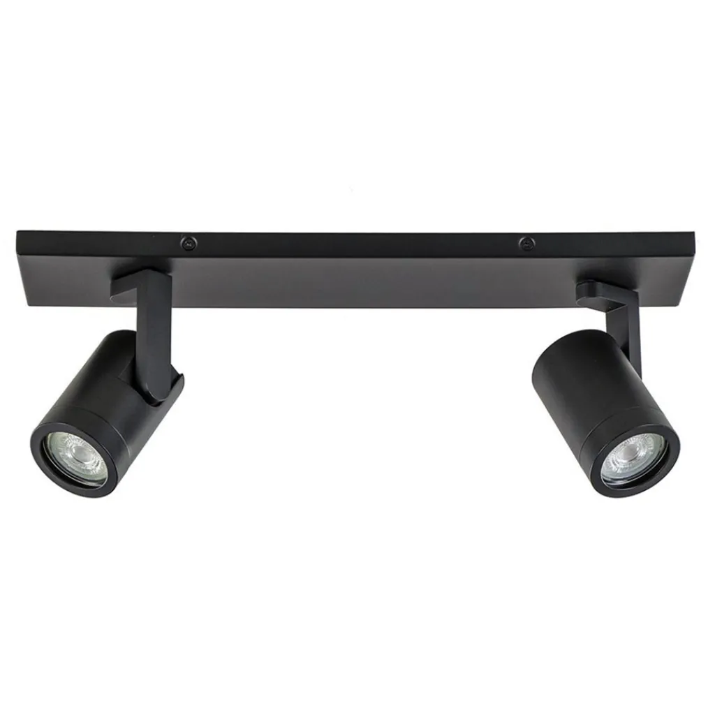 Straluma Plafondspot Halo 2L op balk zwart> Opbouwspots|Keukenverlichting