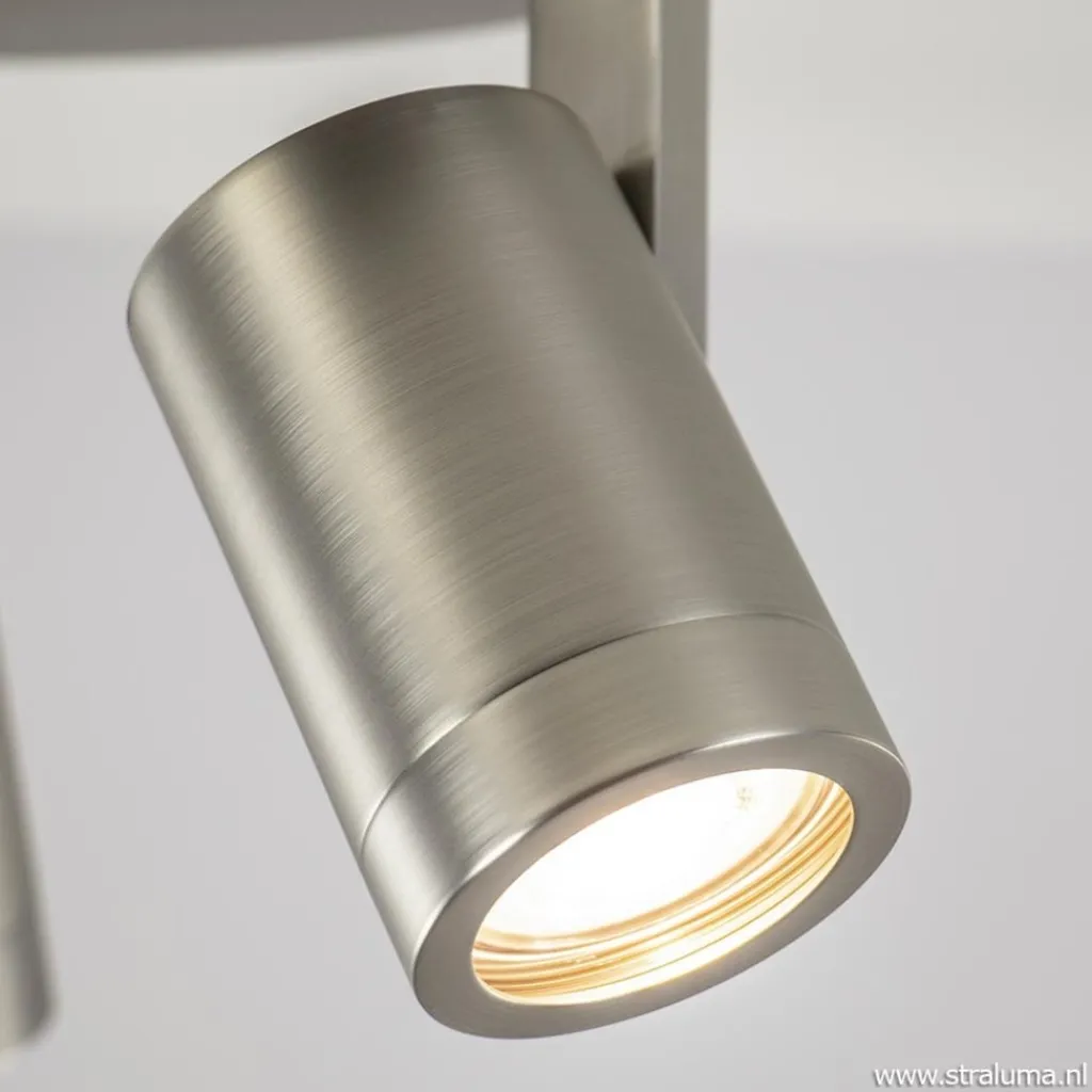Straluma Plafondspot Halo 3L rond rvs> Opbouwspots|Keukenverlichting