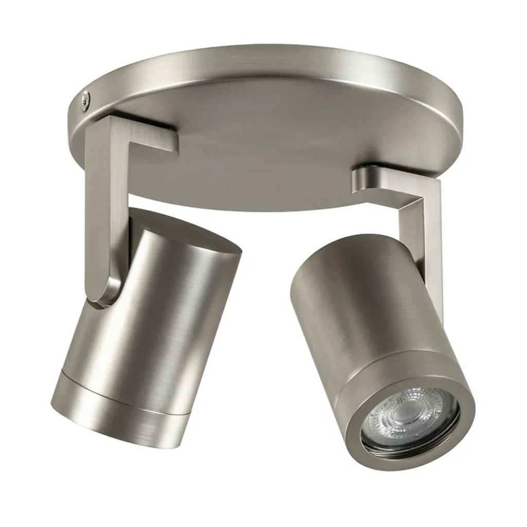 Straluma Plafondspot Halo 2L rond rvs> Opbouwspots|Keukenverlichting
