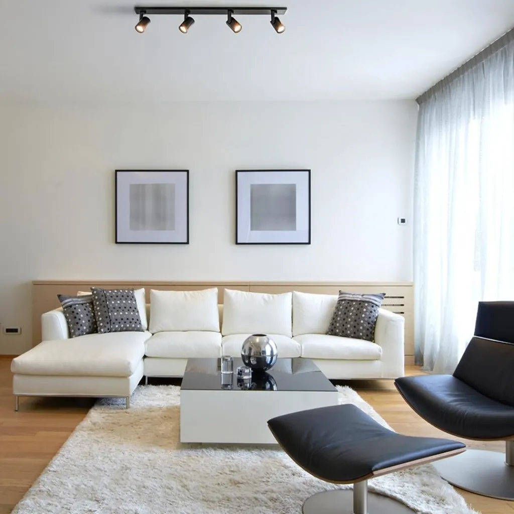 Straluma Plafondspot Halo Spot 4L balk zwart> Opbouwspots|Woonkamerlampen