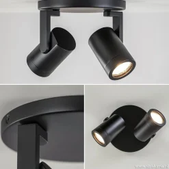 Straluma Plafondspot Halo Spot 2L rond zwart><noscript><img width=