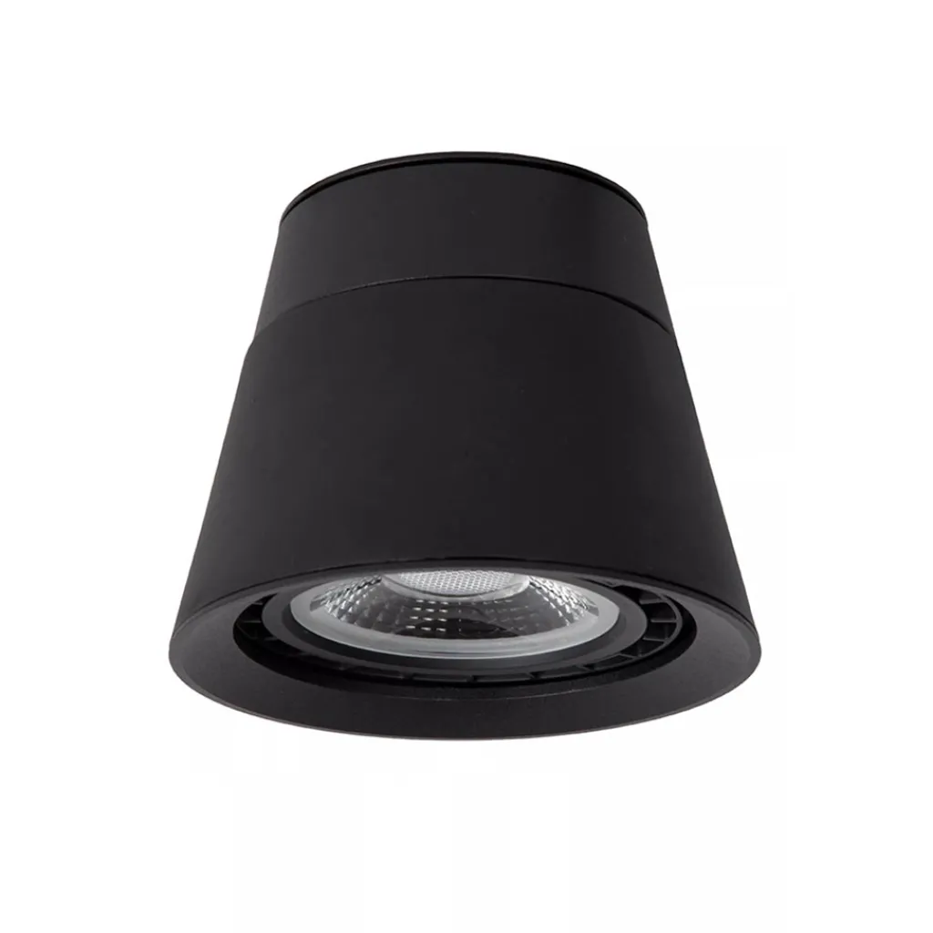 Straluma Plafondspot 1l zwart gu10-111> Plafondlampen|Opbouwspots