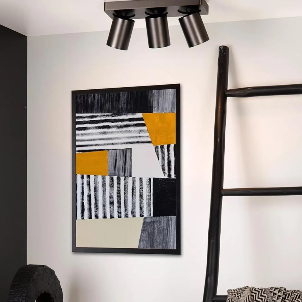 Straluma Plafondspot 3-lichts balk gunmetal gu10> Plafondlampen|Opbouwspots