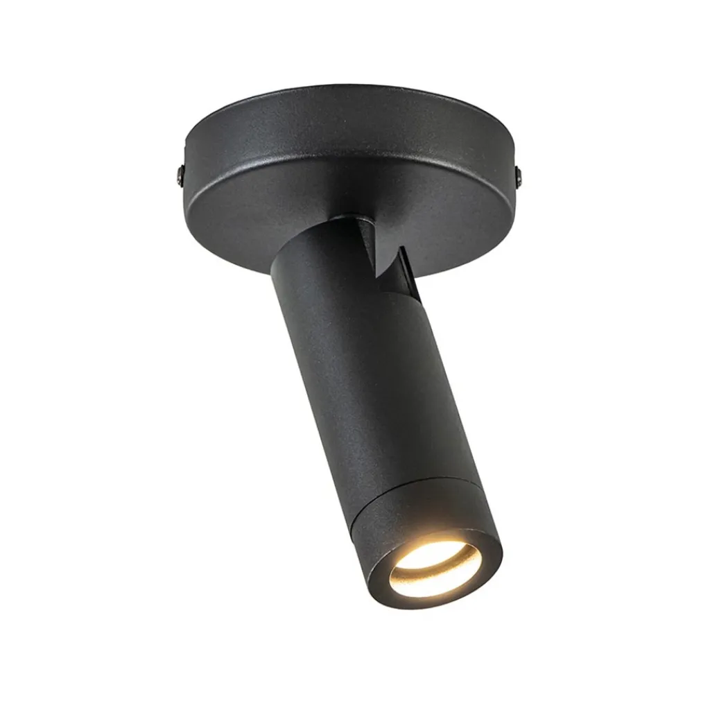 Straluma Plafondspot 1-lichts mat zwart/goud> Opbouwspots|Keukenverlichting